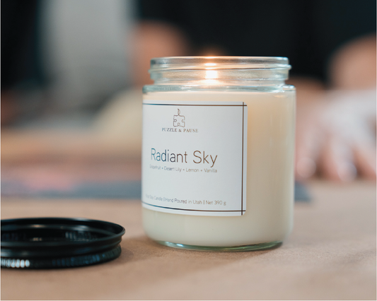 Radiant Sky 500 Pc Puzzle & Candle Box