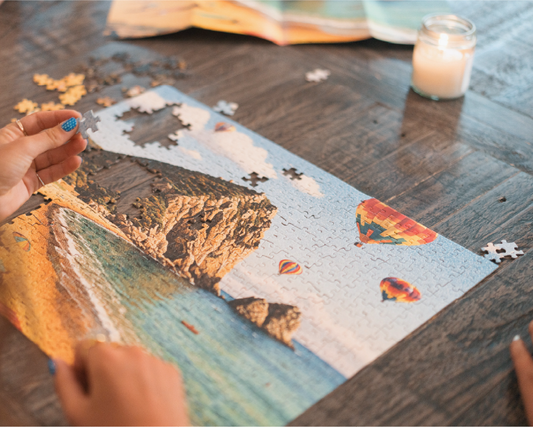 Ocean Breeze 500 Pc Puzzle & Candle Set