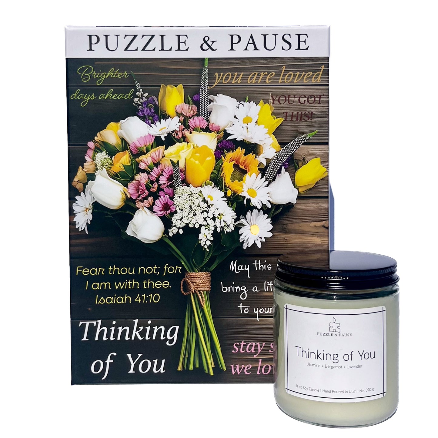 Thinking of You 500 PC Puzzle & Candle box