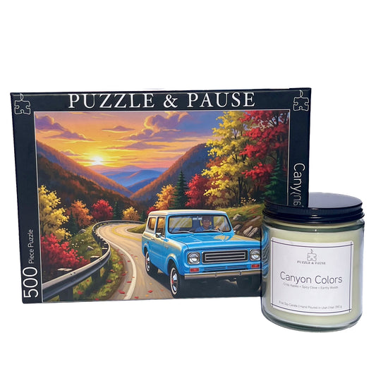 Canyon Colors 500 Pc Puzzle & Candle Box