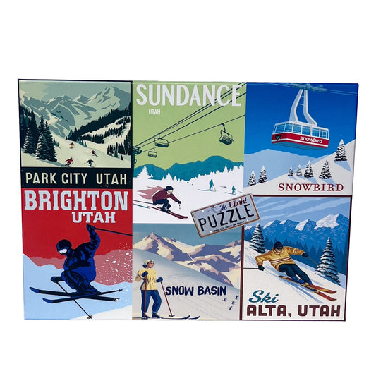 Ski Utah 1000 Pc Puzzle & Candle Box